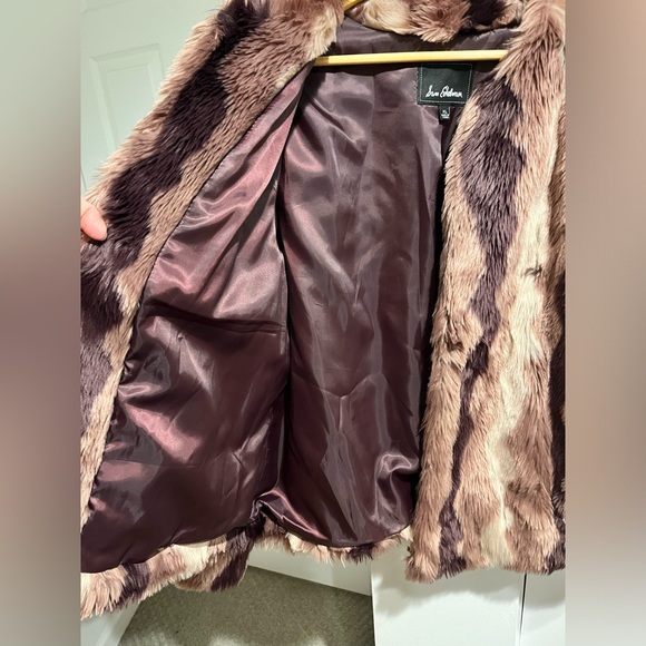 Sam Edelman Womens Faux Fur Long Sleeves Button Jacket  Size XL - Picture 5 of 11
